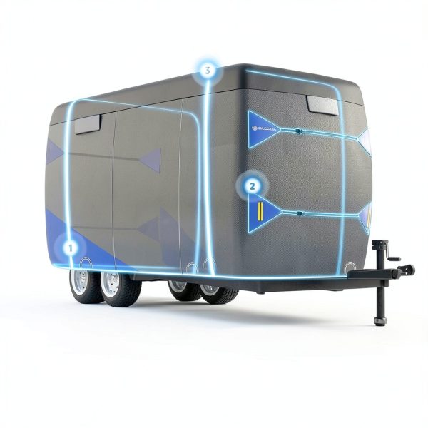 Fiberglass Trailer Cover GLOPDA Heavy Duty UV-4