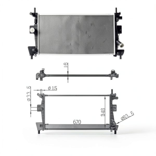 DWVO Radiator Aluminum Cooling for Ford Focus-4