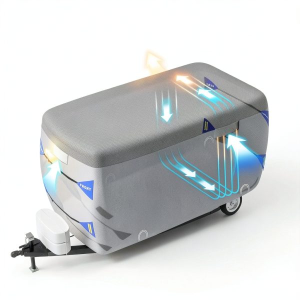 Fiberglass Trailer Cover GLOPDA Heavy Duty UV-5