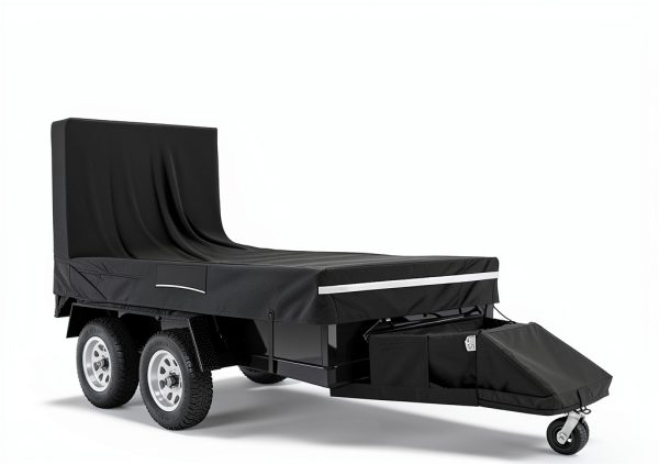 SHINETEC 7x12 Utility Trailer Cover Waterproof-2