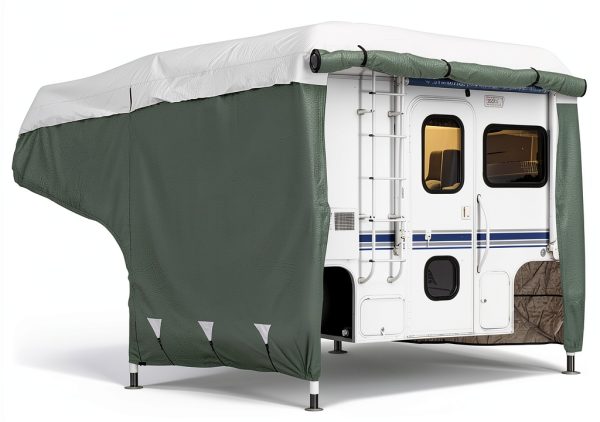 Classic Accessories OverDrive PolyPro Camper Cover Grey White 10-12ft-0