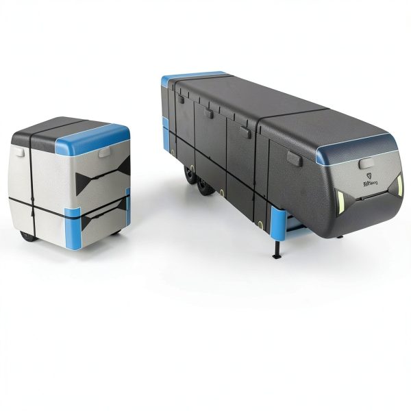 RVMasking 5th Wheel Cover Dark Gray 7‑Layer Waterproof 23‑40 ft-6
