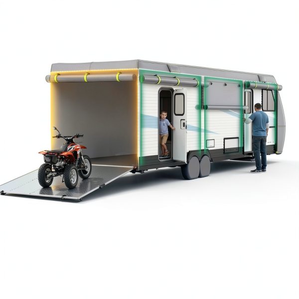UIRWAY RV Cover 600D Oxford Waterproof Trailer-4