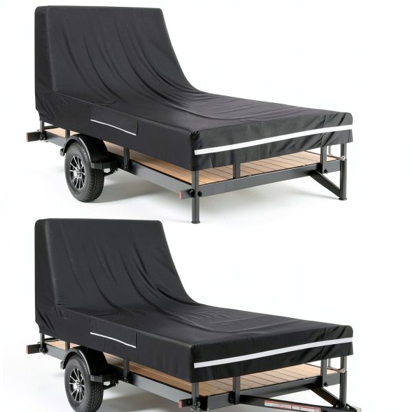 SHINETEC 7x12 Utility Trailer Cover Waterproof-5