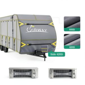 UIRWAY RV Cover 600D Oxford Waterproof Trailer-1