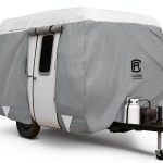 Classic Accessories Travel Trailer Cover Grey Snow White-0