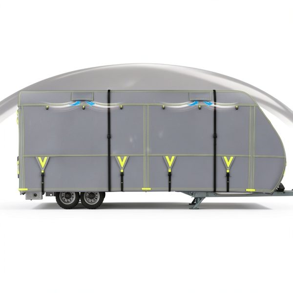 UIRWAY RV Cover 600D Oxford Waterproof Trailer-3
