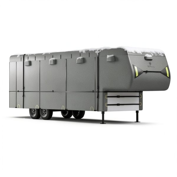 RVMasking 5th Wheel Cover Dark Gray 7‑Layer Waterproof 23‑40 ft-2