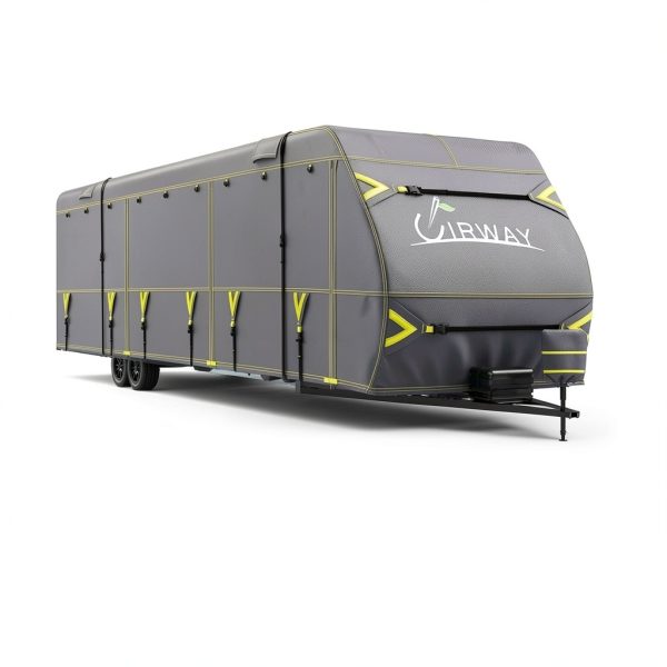 UIRWAY RV Cover 600D Oxford Waterproof Trailer-5
