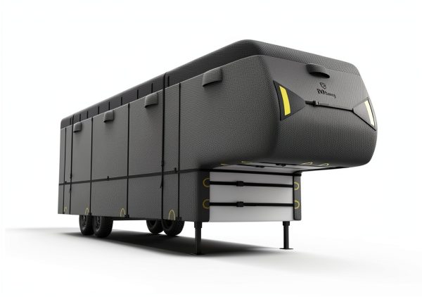 RVMasking 5th Wheel Cover Dark Gray 7‑Layer Waterproof 23‑40 ft-7