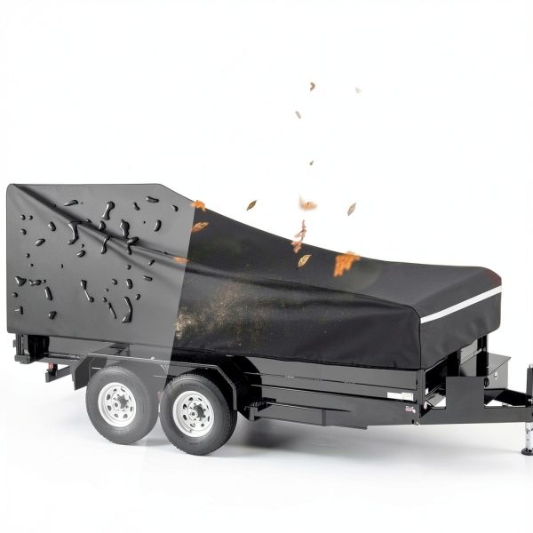 SHINETEC 7x12 Utility Trailer Cover Waterproof-4