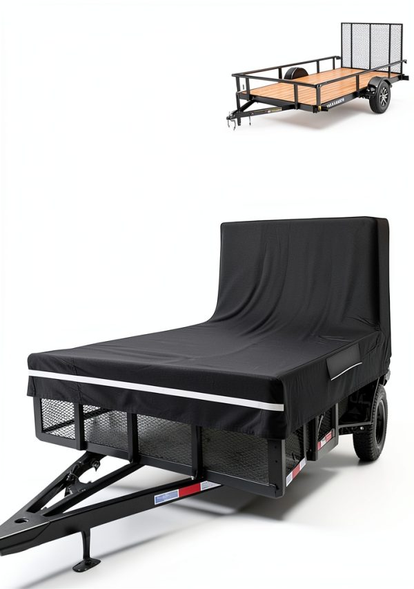 SHINETEC 7x12 Utility Trailer Cover Waterproof-1