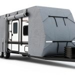 DenForste Grey Non-Woven RV & Trailer Cover Fits 27-30 ft-0