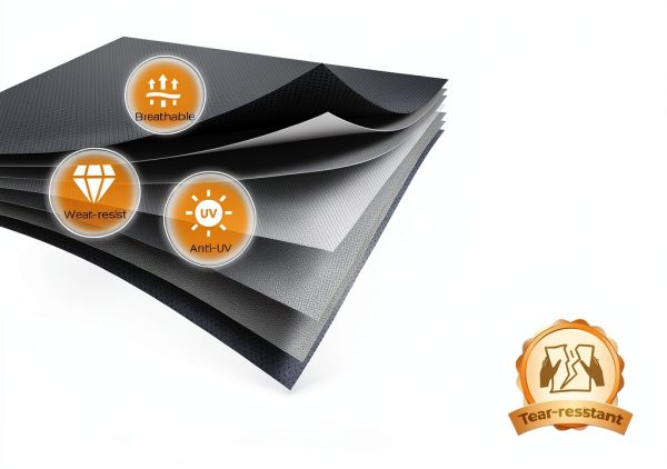 RVMasking 5th Wheel Cover Dark Gray 7‑Layer Waterproof 23‑40 ft-3