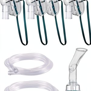 Nebulizer Mask Kit by FunkyTop 4 Adult Masks Tubes & Canisters-0