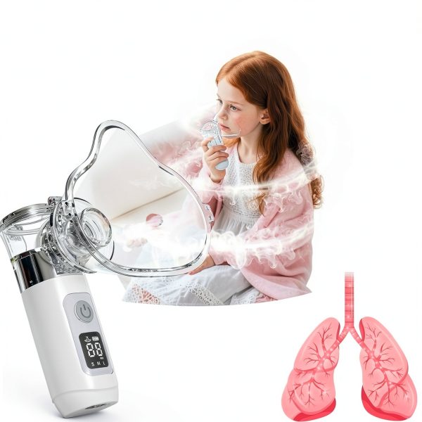 Smart Digital Nebulizer HERTURTI Rechargeable Silent for Adults Kids-1